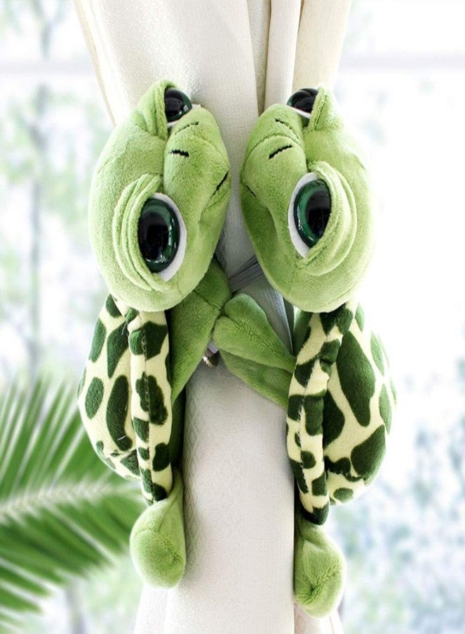 Cciphy 1 Pair Cartoon Turtle Curtain holdbacks Cute Tiebacks Animal Holders Window Accessories for Living Room Bedroom Curtain Decoration (Turtle) - Image 2